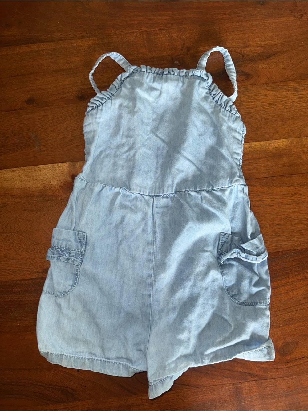 Cat & Jack Light Blue Denim Romper